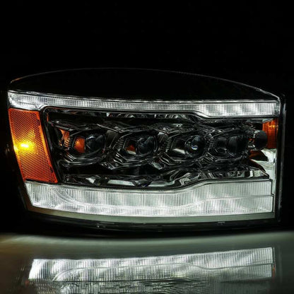 AlphaRex NOVA LED Projector Headlights (Chrome): Dodge Ram 1500 (06-08) & 2500/3500 (06-09)