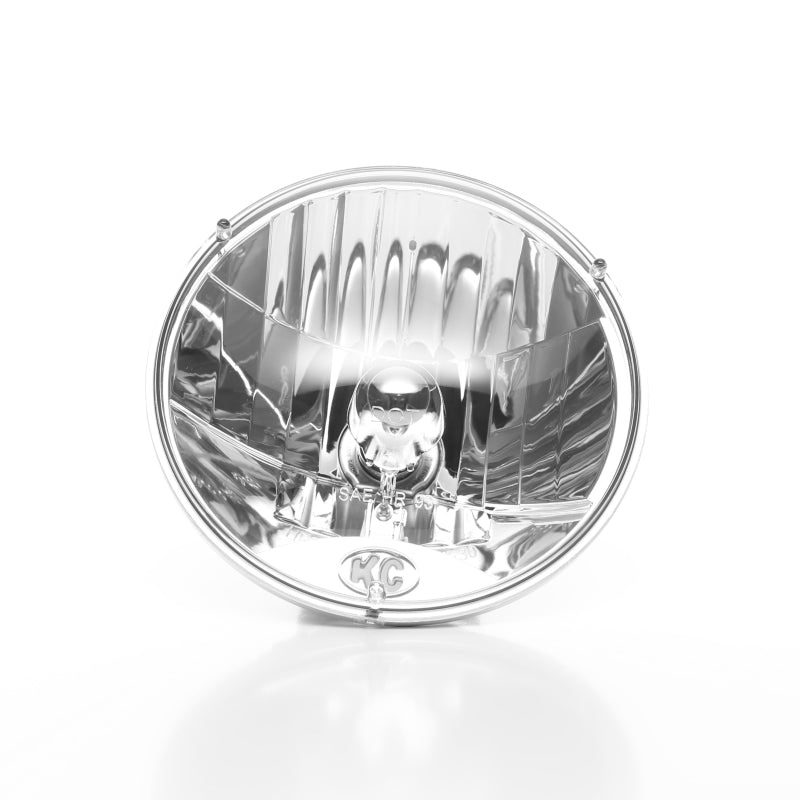 KC HiLiTES 7" H4 DOT Halogen Headlights (F&R): Jeep Wrangler JK 2007-2018