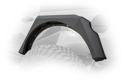 DV8 Offroad Armor Fenders w/ LED Turn Signal Lights: Jeep Wrangler 2018-2021