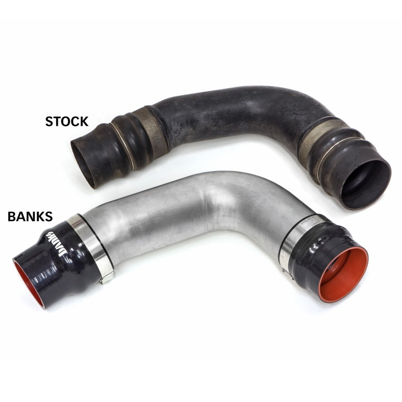 Banks Power Boost Tube Upgrade Kit 3.5" Cold Side Raw (COLD): Dodge / RAM 2500/3500 2010-2012 6.7L Cummins