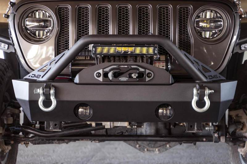 DV8 Offroad FS-15 Series Front Bumper (FRONT): Jeep Wrangler / Gladiator (2018-2026)