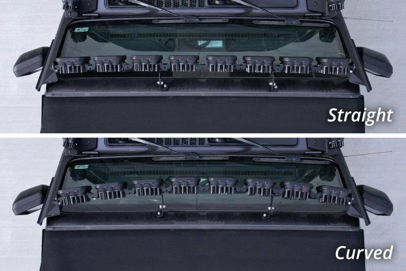 Diode Dynamics SS5 Sport CrossLink Windshield Lightbar Kit White (FRONT): Jeep Wrangler JL 2018-26 / Gladiator JT 20-24
