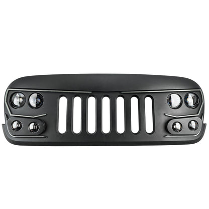 Oracle Lighting Vector Series Full LED Grille: Jeep Wrangler (2007-2017)