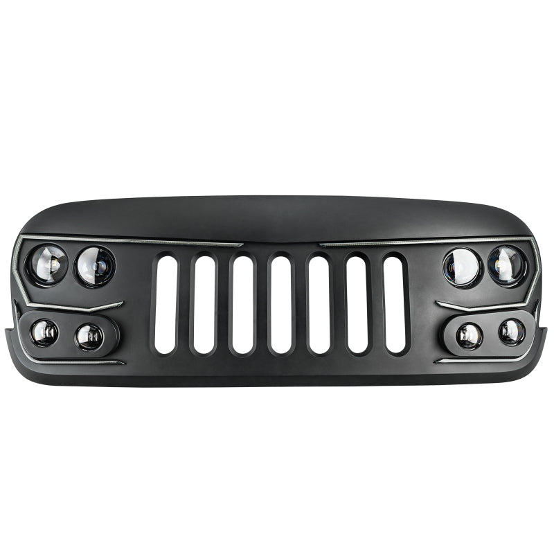 Oracle Lighting Vector Series Full LED Grille: Jeep Wrangler (2007-2017)
