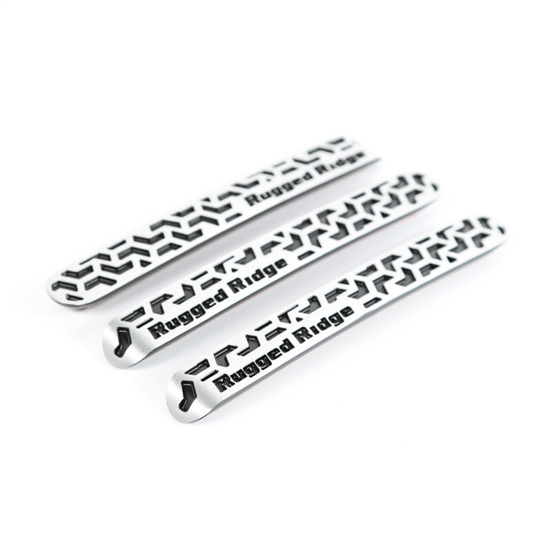 Rugged Ridge Elite Contrast Tread Door Handle Inserts: Fits Most Jeep Wrangler JK Models (2007-2018)
