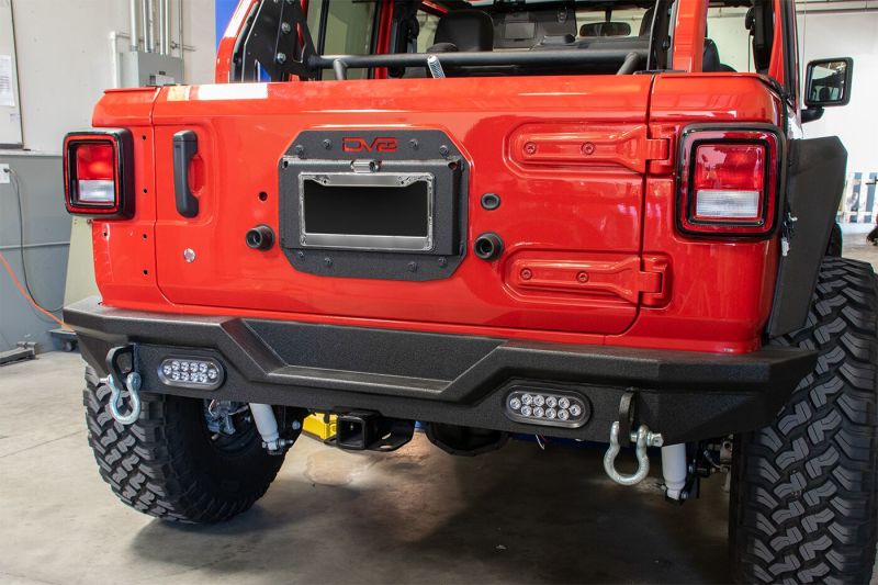 DV8 Offroad Spare Tire Delete Kit: Jeep Wrangler 2018-2021