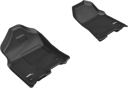 3D MAXpider ACE Kagu Front Floormats (Black): Ram 1500 2019 - 2024 (Crew/Quad Cab) (L1DG02811509)