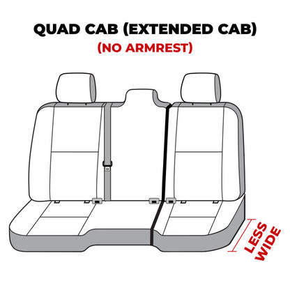 Covercraft Polycotton SeatSaver Custom Second Row Seat Covers: Ram 1500 2019-2023 - Charcoal