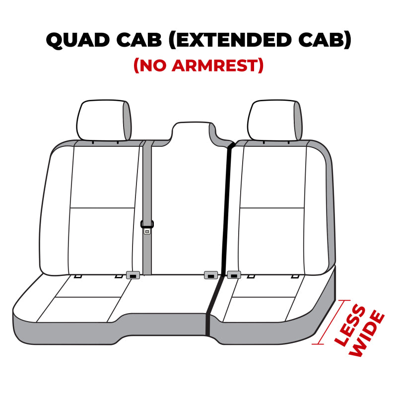 Covercraft Polycotton SeatSaver Custom Second Row Seat Covers: Ram 1500 2019-2023 - Charcoal