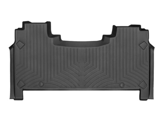 WeatherTech FloorLiner Rear Floor Mats (REAR): Ram 1500 (19-24) Crew Cab w/ Storage - Black