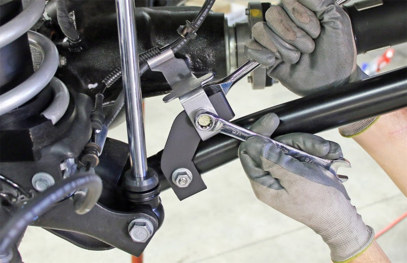 RockJock Front Brake Line Relocation Bracket Kit | Jeep Gladiator JT / Wrangler JL (20-25) (RJ-141300-101)