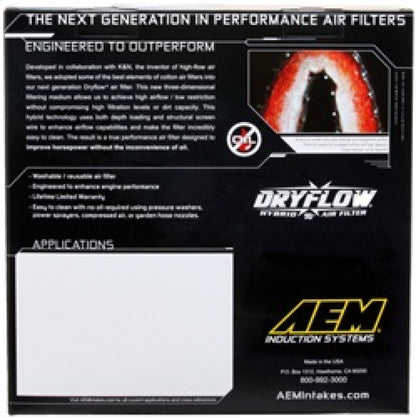 AEM DryFlow Air Filter: Dodge/RAM 2500/3500 2003-2012 5.9/6.7L Diesel