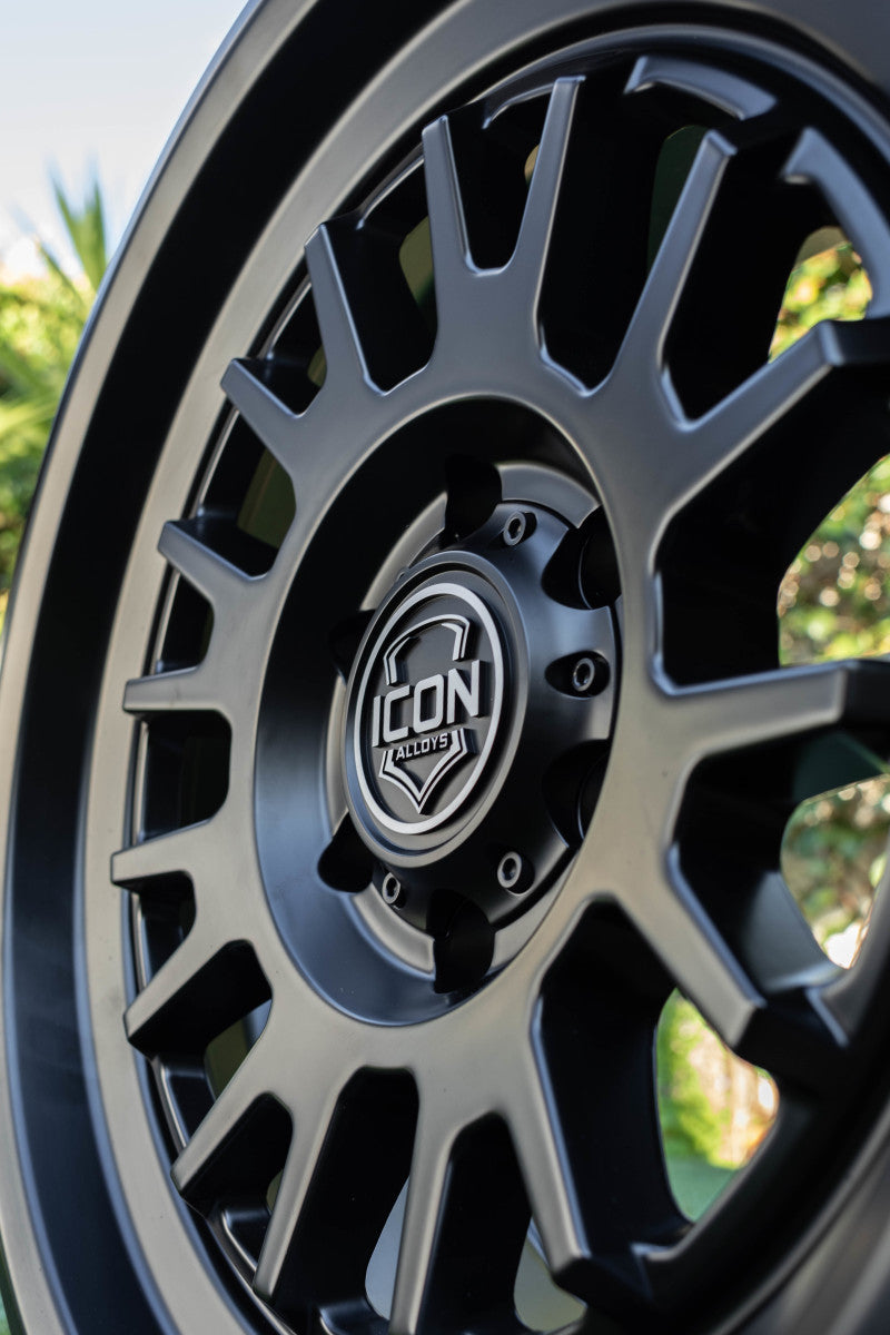 ICON Anza 17x8.5 6x5.5 0mm Offset Satin Black Wheel | Ford Bronco (21-26) (8217858347SB)