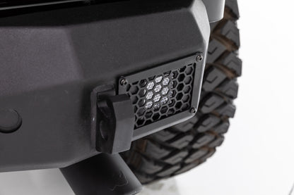 Go Rhino Rockline Stubby Rear Bumper: Jeep Wrangler JL 2018-2026
