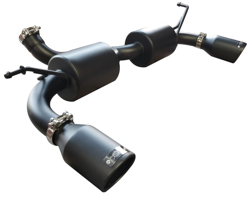 Injen Stealth Black Dual Exhaust System Black Tips (REAR): Jeep Wrangler JK 2007-18 3.6/3.8L