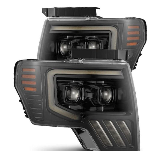 AlphaRex PRO-Series Halogen Projector Headlights Black F150 (09-14) | Ford F-150 (880483)