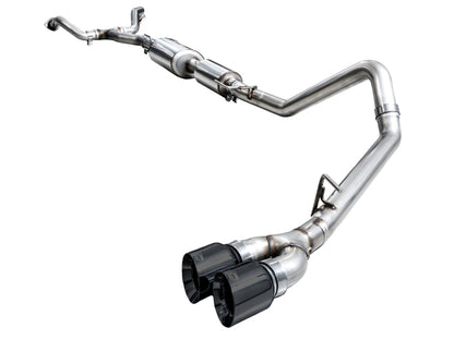 AWE 0FG Dual Diamond Black Tips Exhaust | Toyota Tundra (22-26) (3015-33063)