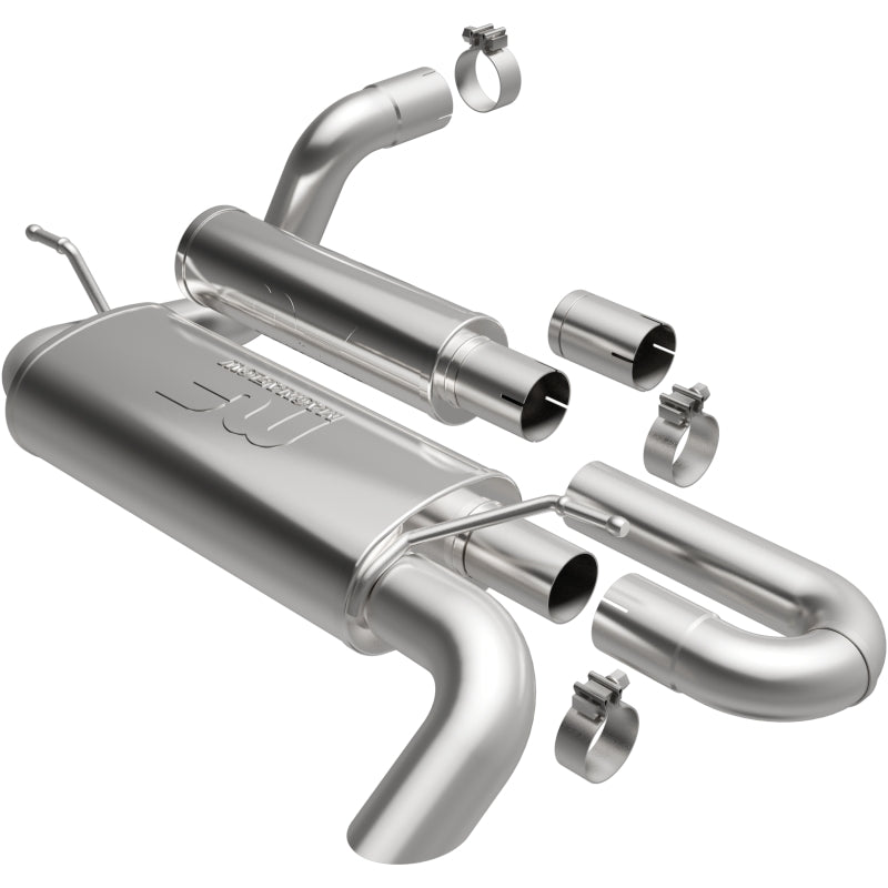 Magnaflow Overland Series Axle-Back Perf Exhaust System (REAR): Jeep Wrangler JL 18-25 2.0L / 3.6L