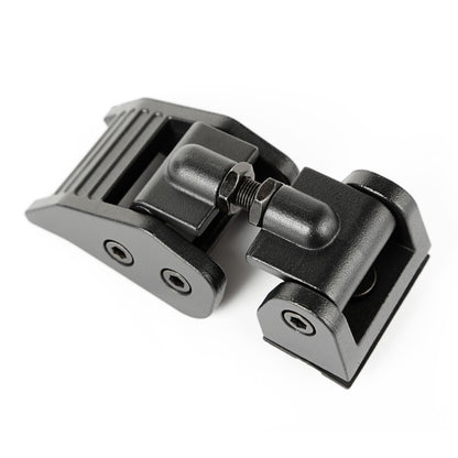 Rugged Ridge Textured Black Aluminum Hood Catches: Fits Most Jeep Wrangler Models (2007-2018)