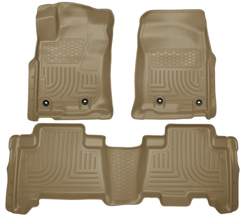 Husky Liners Weatherbeater Tan Front & 2nd Seat Floor Liners | Toyota 4Runner 2013 (99573)