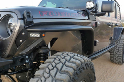 Fabtech Steel Tube Front Fenders: Jeep Gladiator (20-24) / Wrangler (18-24)