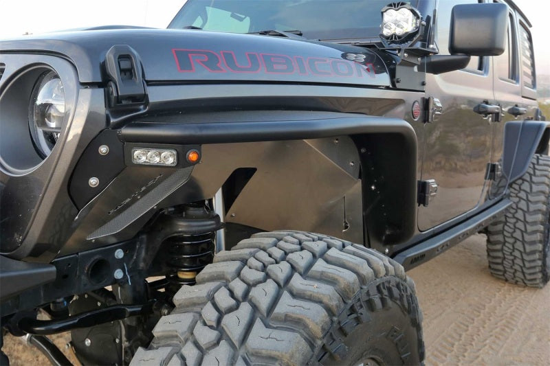 Fabtech Steel Tube Front Fenders: Jeep Gladiator (20-24) / Wrangler (18-24)