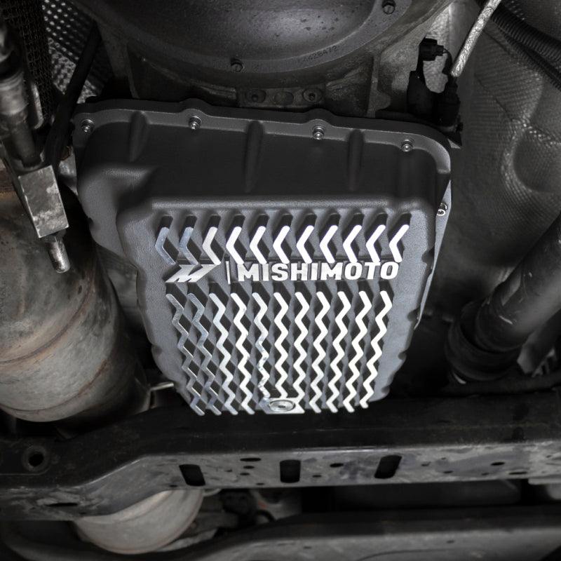 Mishimoto Cast Transmission Pan: Fits Dodge / Jeep (01-23) - Gunmetal Gray