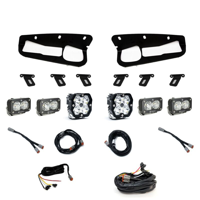Baja Designs Squadron 2.0 (Spot) / S2 Sport D/C & W/C Steel Bumper | Ford Bronco (21-25) (440086UP)