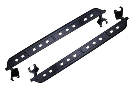 Fishbone Offroad Side Steps Black - 2021+ Ford Bronco 4 DR Nerf Bars & Running Boards offroad accessory | Iron Ridge Offroad