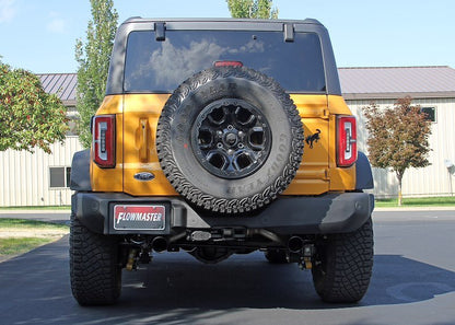 FLOWMASTER FlowFX 3 in Stainless Steel Catback Exhaust - 2021+ Ford Bronco 4DR 2.3L / 2.7L Exhaust offroad accessory | Iron Ridge Offroad