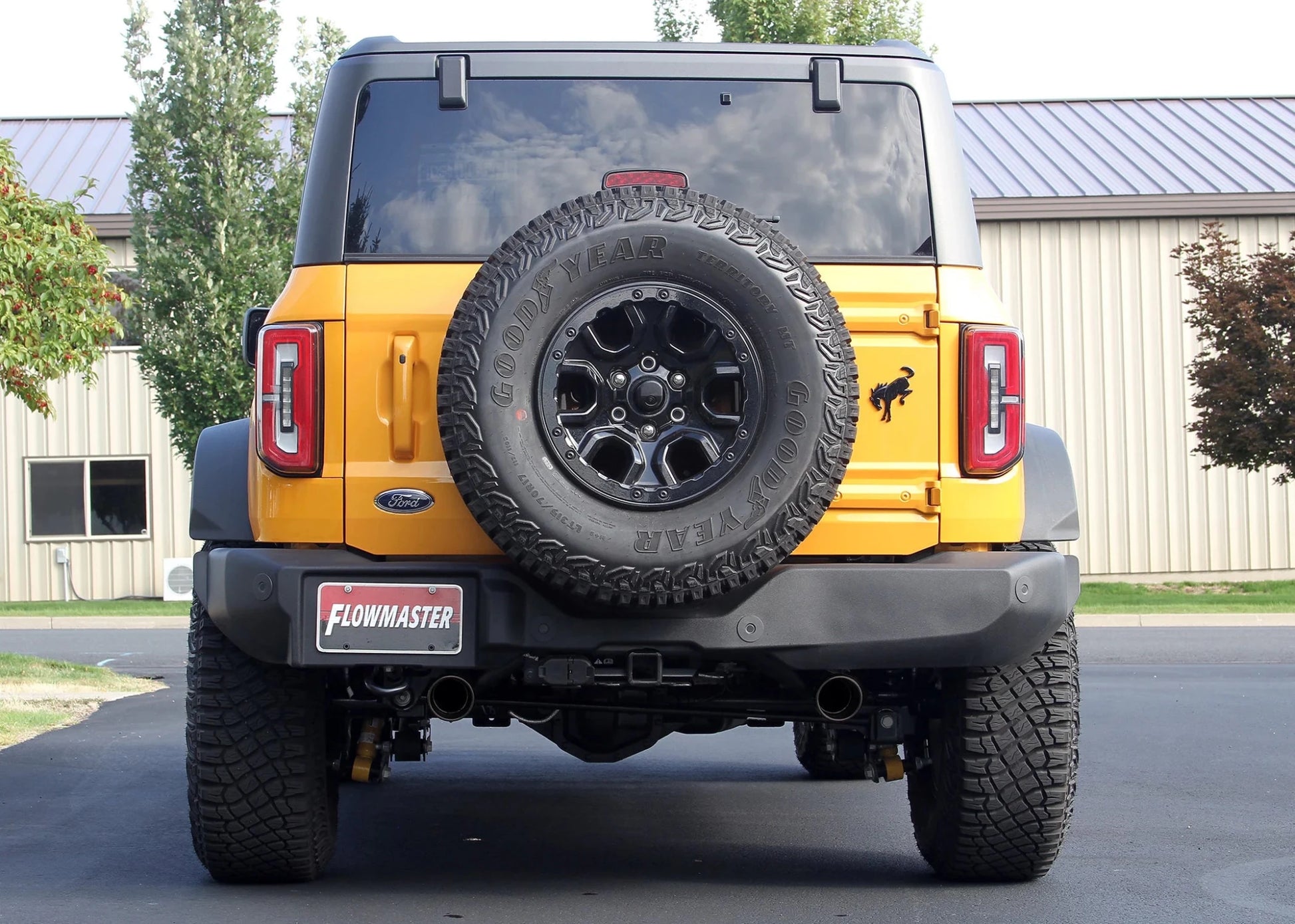 FLOWMASTER Outlaw Series 3 in Stainless Steel Axel - Back Exhaust - 2021+ Ford Bronco 2.3L / 2.7L Exhaust offroad accessory | Iron Ridge Offroad