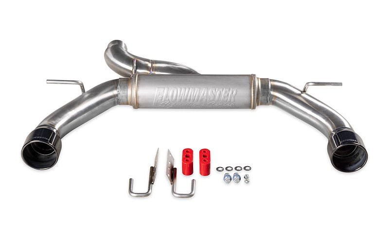 FLOWMASTER Signature Series 3 in Stainless Steel Axel - Back Exhaust - 2021+ Ford Bronco 2.3L / 2.7L Exhaust offroad accessory | Iron Ridge Offroad