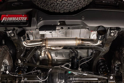 FLOWMASTER Signature Series 3 in Stainless Steel Axel - Back Exhaust - 2021+ Ford Bronco 2.3L / 2.7L Exhaust offroad accessory | Iron Ridge Offroad
