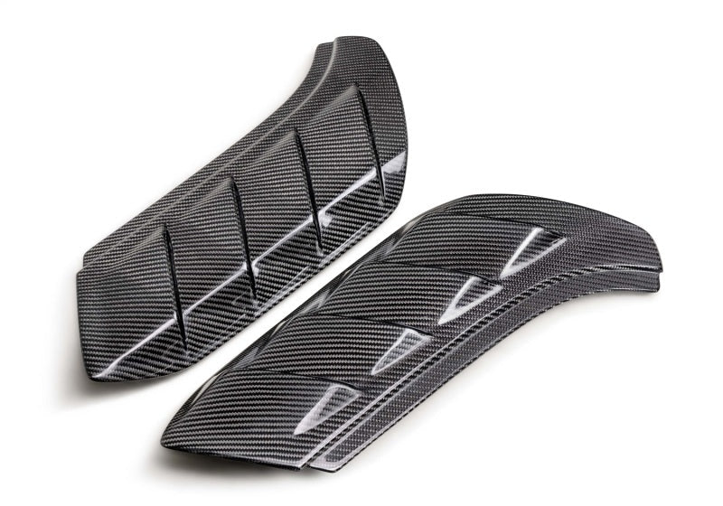 Ford Racing 22 - 24 Bronco Raptor 2x2 Twill Carbon Fiber Fender Vent Set - Gloss Exterior Styling offroad accessory | Iron Ridge Offroad