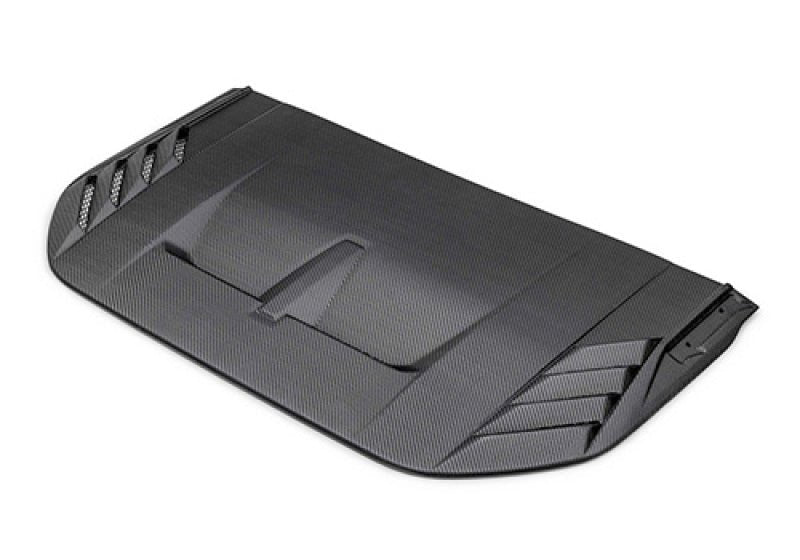 Ford Racing 22 - 24 Ford Bronco Raptor Carbon Fiber Hood Vent - Matte Finish Exterior Styling offroad accessory | Iron Ridge Offroad