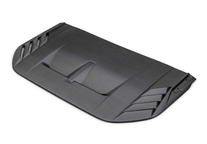 Ford Racing 22 - 24 Ford Bronco Raptor Carbon Fiber Hood Vent - Matte Finish Exterior Styling offroad accessory | Iron Ridge Offroad