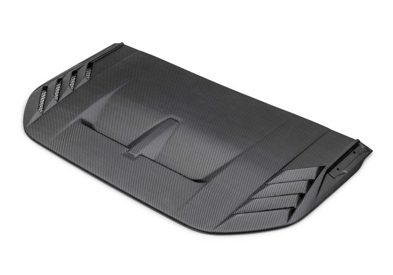 Ford Racing 22 - 24 Ford Bronco Raptor Carbon Fiber Hood Vent - Matte Finish Exterior Styling offroad accessory | Iron Ridge Offroad