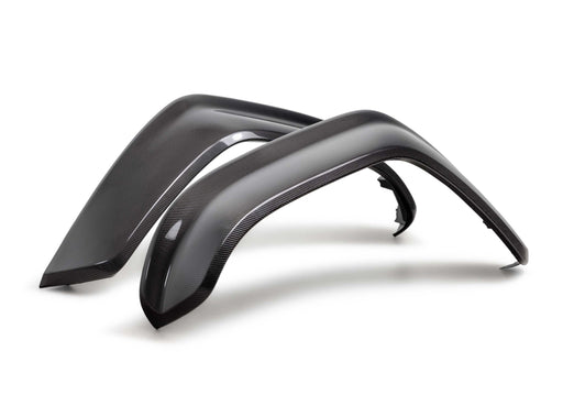 Ford Racing 22 - 26 Ford Bronco Raptor Carbon Fiber Front Fender Flare Set - Gloss Finish Body Armor & Protection offroad accessory | Iron Ridge Offroad