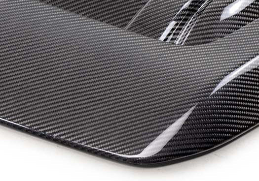 Ford Racing 22 - 26 Ford Bronco Raptor Carbon Fiber Hood Vent - Gloss Finish Exterior Styling offroad accessory | Iron Ridge Offroad