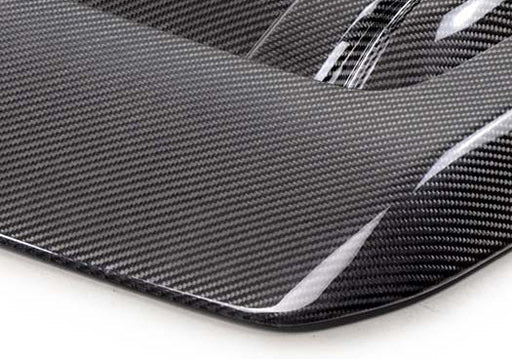 Ford Racing 22 - 26 Ford Bronco Raptor Carbon Fiber Hood Vent - Gloss Finish Exterior Styling offroad accessory | Iron Ridge Offroad