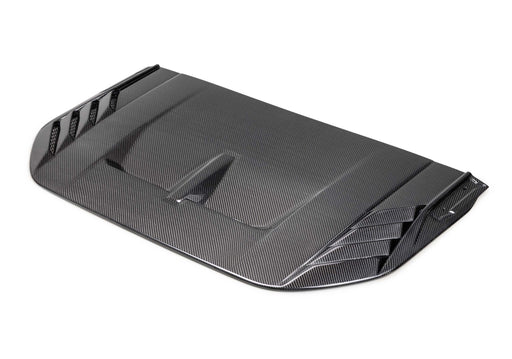 Ford Racing 22 - 26 Ford Bronco Raptor Carbon Fiber Hood Vent - Gloss Finish Exterior Styling offroad accessory | Iron Ridge Offroad
