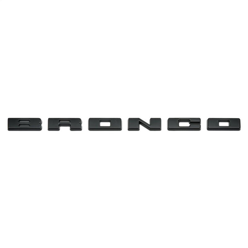 Ford Racing Grille Lettering Black Overlay Kit - 2021+ Ford Bronco Exterior Styling offroad accessory | Iron Ridge Offroad