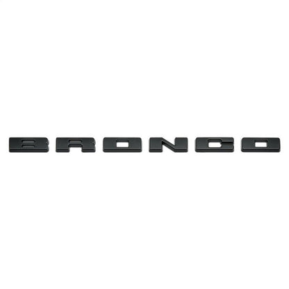 Ford Racing Grille Lettering Black Overlay Kit - 2021+ Ford Bronco Exterior Styling offroad accessory | Iron Ridge Offroad