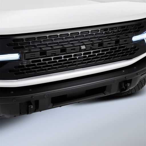 Ford Racing Grille Lettering Black Overlay Kit - 2021+ Ford Bronco Exterior Styling offroad accessory | Iron Ridge Offroad