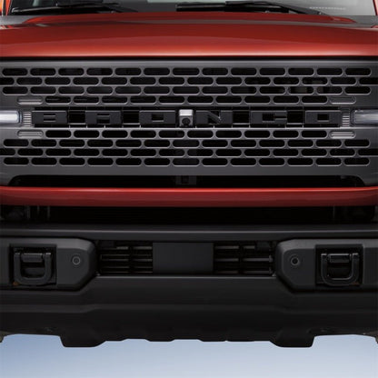 Ford Racing Grille Lettering Black Overlay Kit - 2021+ Ford Bronco Exterior Styling offroad accessory | Iron Ridge Offroad