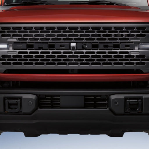 Ford Racing Grille Lettering Black Overlay Kit - 2021+ Ford Bronco Exterior Styling offroad accessory | Iron Ridge Offroad