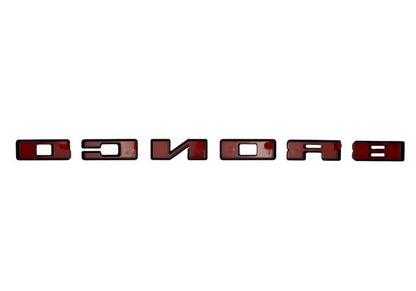 Ford Racing Grille Lettering Black Overlay Kit - 2021+ Ford Bronco Exterior Styling offroad accessory | Iron Ridge Offroad