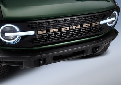 Ford Racing Grille Lettering Bronze Overlay Kit - 2021+ Ford Bronco Exterior Styling offroad accessory | Iron Ridge Offroad