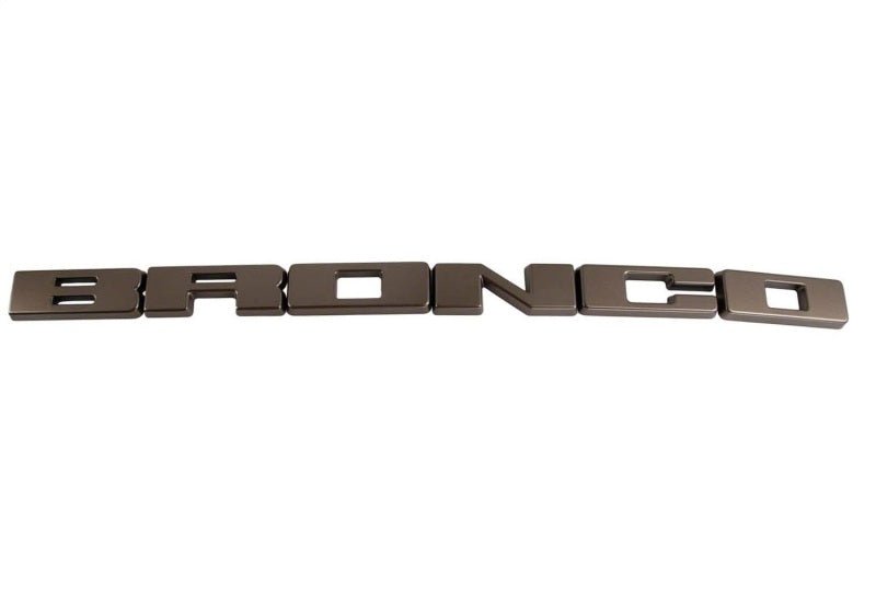Ford Racing Grille Lettering Bronze Overlay Kit - 2021+ Ford Bronco Exterior Styling offroad accessory | Iron Ridge Offroad
