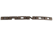 Ford Racing Grille Lettering Bronze Overlay Kit - 2021+ Ford Bronco Exterior Styling offroad accessory | Iron Ridge Offroad